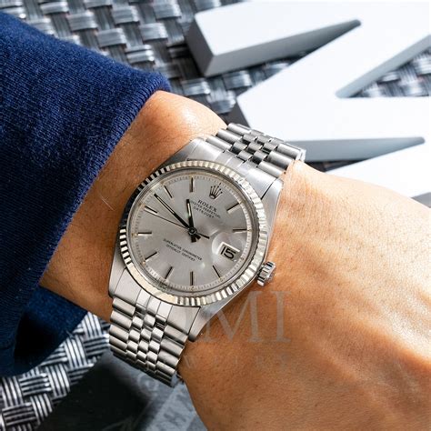 rolex datejust 36 jubilee silver dial on wrist|rolex datejust 36mm diamond dial.